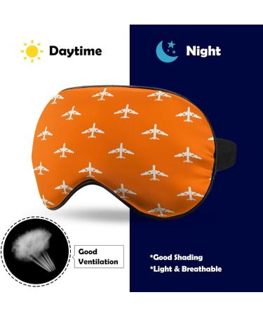 Military Fighter Plane Pattern Sleeping Blindfold Mask - Adjustable Eye Shade for Men and Women - Buy Online on GoSupps.com