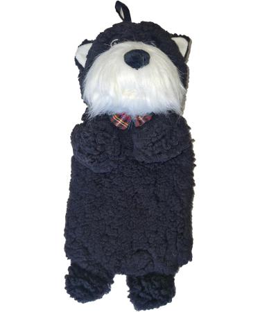 K Collection 3D Novelty Hot Water Bottle - Scottie Dog Design | Plush Cover | Premium Rubber HWB - Buy Online on GoSupps.com