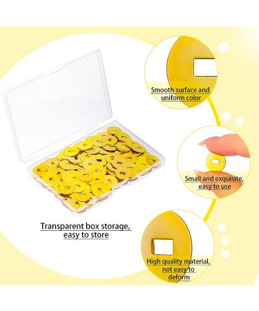 500 Pcs Gold Brass Washers for Paper Fasteners  Slotted Round Metal Plated Washers for Scrapbooking  Crafts  Making DIY Supplies  OD 15mm  Storage Box Included - Buy Online on GoSupps.com