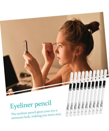 PLAFOPE White Makeup Pencil 10pcs Lying Silkworm Eyeliner Eyeshadow Make up Eyeliner Pen Woman Makeup Supply Pretty Brush Girl - Buy Online on GoSupps.com