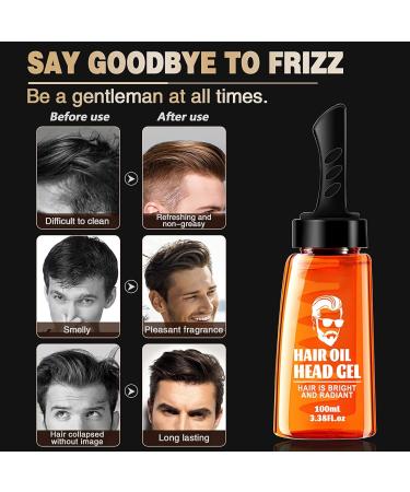 Miioto 2-in-1 Hair Styling Gel & Wax for Men - Long-Lasting Hold & Natural Finish with Comb - Buy Online on GoSupps.com