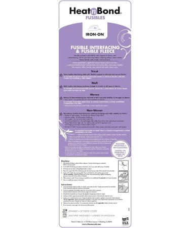HeatnBond Fusible Interfacing Non-Woven Lightweight - 20 x 25 Yards | Best Quality Fusible Interfacing - Buy Online on GoSupps.com