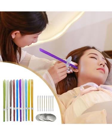 YEJAHY 20 PCS Ear Candles Wax Removal Kit - Natural Beeswax Ear Wax Remover with Drip Protectors & Cotton Swab | Colorful | Unblock Ears Safely - Buy Online on GoSupps.com