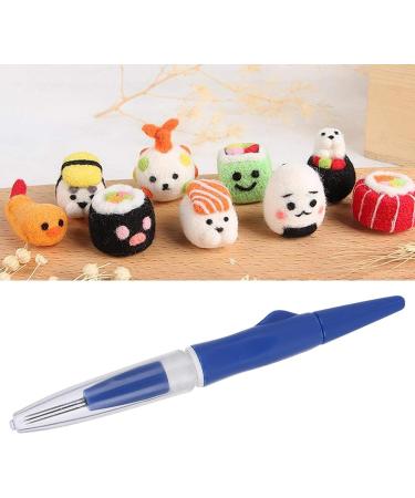 Portable Pen Style Wool Felting Needle Tool with 3 Needles - Blue | DIY Patchwork Craft Tool - Buy Online on GoSupps.com