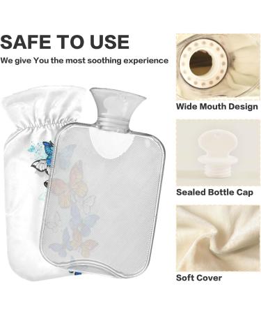 1L Colorful Butterfly Heat Bottle for Pain Relief | Durable Warm-Up Bag for Cramps & Therapy - Buy Online on GoSupps.com
