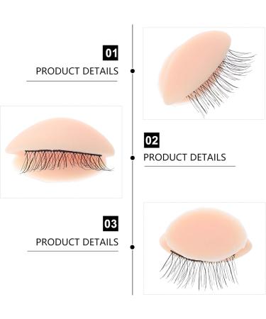 Moule pour Paupi res Amovible 3 Paires Taille Standard Silicone Souple Pratique Maquillage Professionnel Entra nement Extension Cils Peau R aliste Peau Claire - Buy Online on GoSupps.com