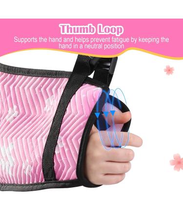Kids Arm Sling for Shoulder Injury - Cute Pink Medical Brace with Rotatable Buckle - Girls' Shoulder Immobilizer - Buy Online on GoSupps.com