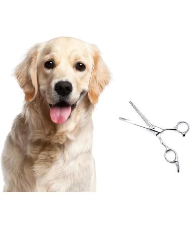 Precorn Effy Scissors for Dogs & Cats | High-Quality Toothed Metal Scissors for Gentle Grooming & Thinning | Essential Animal Hair Cutting Accessories - Buy Online on GoSupps.com