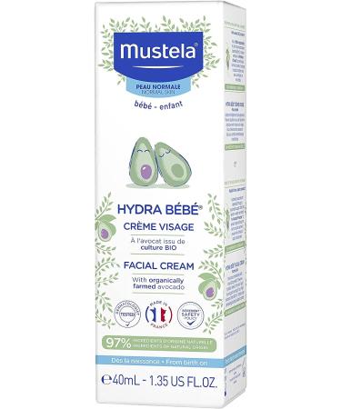 Mustela Hydra Bebe Facial Cream 40ml | Gentle Moisturizer for Newborns and Infants - Buy Online on GoSupps.com