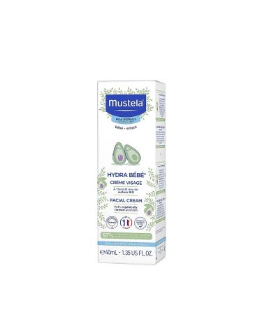 Mustela Hydra Bebe Face Cream - Daily Baby Moisturizer with Avocado & Jojoba Oil - 1.35 fl. oz - Buy Online on GoSupps.com