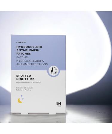 Spotted Nighttime Hydrocolloid Pimple Patches - Vegan Anti-Blemish Solution 54 Patches Two Sizes Cruelty-Free - Buy Online on GoSupps.com