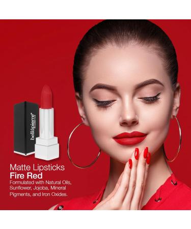 Buy Bellapierre Mineral Lipstick - 100% Natural Non-Toxic Cruelty-Free | Long Lasting Velvet Rose with Sun Protection - Buy Online on GoSupps.com