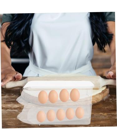 DOITOOL 2pcs Egg Storage Box Refrigerator Egg Rack Eggs Organizer Egg Tray Egg Holders Egg Carton Side Door - Buy Online on GoSupps.com
