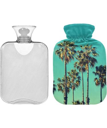NAANLE 2L Transparent Hot Water Bottle with Cover | Pain Relief for Menstrual Cramps | Heat & Cold Therapy for Hands & Feet - Buy Online on GoSupps.com