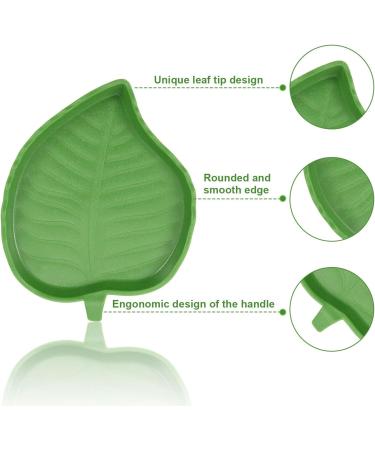2 Pieces Leaf Reptile Food Water Bowl Plate Dish for Tortoise Corn Snake Crawl Pet Drinking and Eating 2 Sizes - Buy Online on GoSupps.com