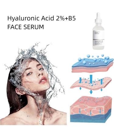 Hyaluronic Acid 2% + B5 Moisturiser Face Hyaluronic Acid for Face Hydrated Face Serum for Women Hyaluronic Acid Serum for Skincare Anti Aging Serum for Face Face Serum for Plump and Smooth Skin - Buy Online on GoSupps.com