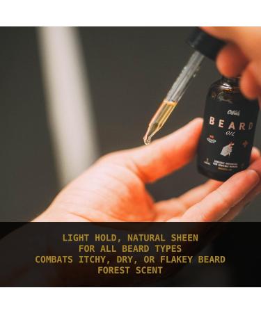 Buy O Douds Beard Oil for Men - Natural Vegan Conditioner & Mustache Oil with Jojoba - Softens & Moisturizes Beards - Forest Scent - 1oz - International Shipping Available - Buy Online on GoSupps.com