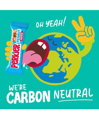 Perkier Crunchy Peanut Snack Bars (18 Pack) - Vegan, Gluten Free, High Protein & Fibre, Low Sugar, Natural Ingredients - Healthy, Lower Calorie Bars with No Palm Oil - 18 Count Pack - Buy Online on GoSupps.com