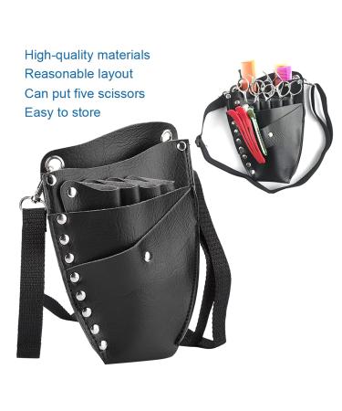 Professional Hairdressing Tool Storage Waist Bag - Scissors & Comb Organizer for Salons | PU Material - Buy Online on GoSupps.com