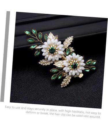 Ipetboom Bridal Hair Clips Wedding Hair Clips Flower Hairpin Hair Clips for Girls Flower Hair Side Comb Rhinestone Flower Hair Pins Hair Accessories Rose Gold Metal Vintage Bride - Buy Online on GoSupps.com