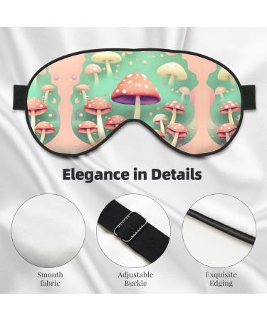 Dream Mushroom Eye Mask - Soft Elastic & Adjustable Sleep Mask for Men & Women | International Shipping - Buy Online on GoSupps.com
