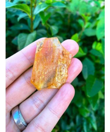 Crystal Natural Yellow Amber Calcite Rough Crystal Stone Collection Rough Rock Specimen Home Decor (Size : 40-50g) - Buy Online on GoSupps.com
