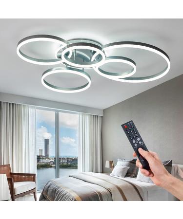 Buy LED Dimmable Ceiling Lamp | 85W Round Spotlight Chandelier for Living Room Bedroom & Office - Stylish Aluminum Design - Buy Online on GoSupps.com