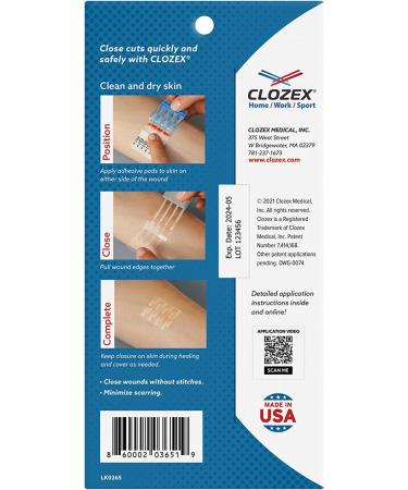 Clozex Emergency Laceration Kit - FDA Cleared Skin Closure Device for Wound Repair - 8 Piece Set - Buy Online on GoSupps.com
