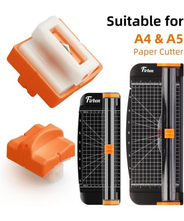 Firbon 2Pcs Refill Blades for A4 A5 Paper Cutter Spring Loaded Safeguard Design Replacement Blade for Paper Trimmers - Orange - Buy Online on GoSupps.com