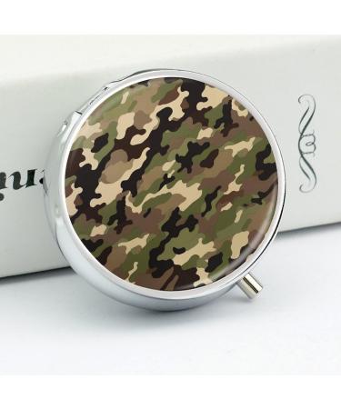Optimized Meta Title: "Portable Camo Pill Box - 3 Compartment Travel Organizer for Purse & Pocket | Small Medicine Case for Travel - Buy Online on GoSupps.com