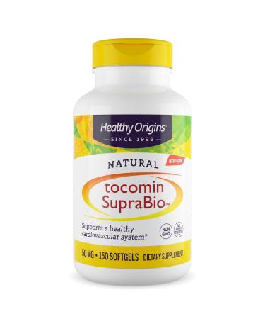 Healthy Origins Tocomin SupraBio Tocotrienols 50 mg Softgels, Multicolor, 150 Count 150 Count (Pack of 1) - Buy Online on GoSupps.com
