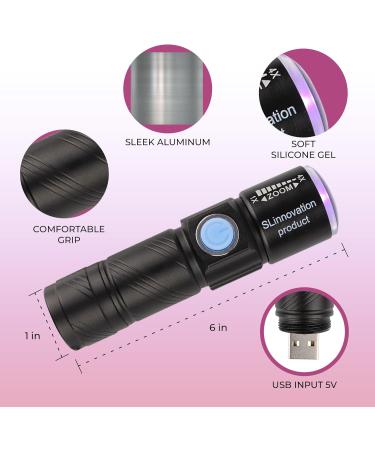 SLinnovation Rechargeable Mini UV Nail Lamp - Portable Gel Polish Dryer for Polygel Nails - Essential LED UV Nail Art Tool - Buy Online on GoSupps.com