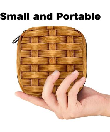 Stylish Structured Women's Binding-Up Bag - Portable Menstrual Pad & Cup Bag with Zipper for Teens & Women - Buy Online on GoSupps.com