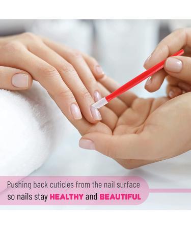 Mr. Pen Plastic Handle Nail Cuticle Pusher 30 Pack - Colorful Rubber Tipped Tool for Nails - Buy Online on GoSupps.com