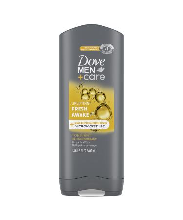 Dove Men + Care Uplifting Fresh Awake Body and Face Wash with 24-Hour Nourishing Micromoisture Technology Body Wash for Men 400 ml Fresh 400 ml (Pack of 1)