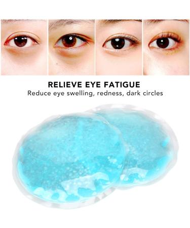 Luqeeg Ice Gel Eye Pillow Warm Cold Compress Ergonomic Design Round Eye Pack Cooling Gel Eye Pillow with LeakProof Design for Eye Fatigue Swelling Relief Students - Buy Online on GoSupps.com