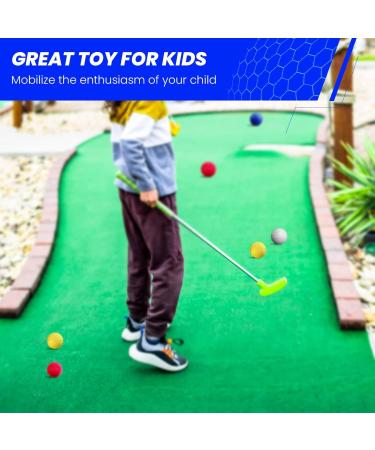 16 Pack Colored Foam Golf Practice Balls for Realistic Putting Training - Indoor/Outdoor Use - Buy Online on GoSupps.com