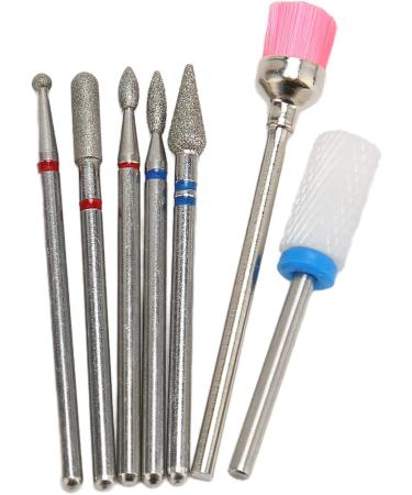 Nail Drill Bits Gel Removal Electric Cuticle Remover Bit Left Right Handed Tungsten Ceramic for Acrylic Nails - Buy Online on GoSupps.com