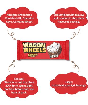  The Great British Kitchen Wagon Wheels Original Cookies (3 x 220g) and 6 Jammie Packets (3 x 228g) Total of 36 Individually Wrapped Cookies The Great British Kitchen - Buy Online on GoSupps.com