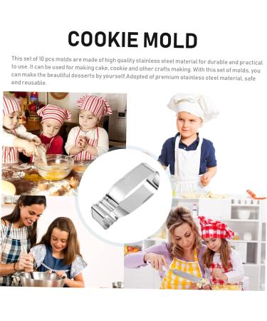 Alipis 10 Pcs Biscuit Mold Biscuits DIY Baking Mold Metal Dies Stainless Steel Cake Mold Honey Jar Fruit 202352I198SW30AL814WMVN6W 10.6X5.8X2.5CM Silver - Buy Online on GoSupps.com