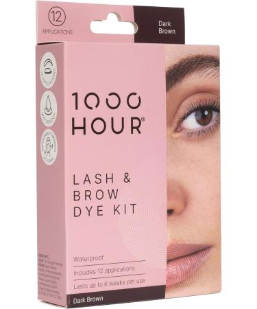 1000 Hour Eyelash & Brow Dye/Tint Kit Permanent Mascara (Dark Brown) - Buy Online on GoSupps.com