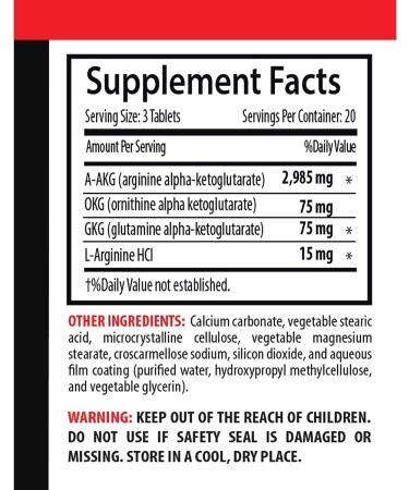 AAKG nitric oxide focus support - NITRIC OXIDE UNIQUE COMPLEX - GKG nitric oxide for metabolic endurance AKIC nitric oxide and recovery nitric oxide pre workout performance 3 Bottles 180 Tablets - Buy Online on GoSupps.com