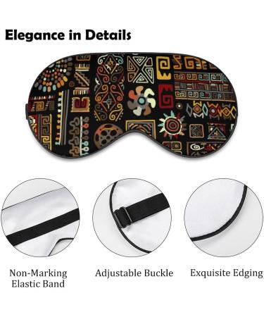 Handmade Ethnic Sleep Mask with Adjustable Strap - Block Light for Night Sleep and Travel - Men and Women - Buy Online on GoSupps.com