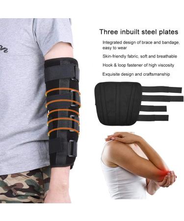 AidShunn Adjustable Elbow Brace Splint for Fracture Immobilization - Black - Buy Online on GoSupps.com