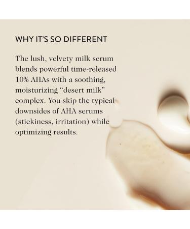 GooP Beauty Sleep Milk Serum - Exfoliator & Moisturizer | Smooth Wrinkles Pores & Uneven Texture | Glycolic Acid & Hyaluronic Acid | Dark Spot Corrector | Paraben & Silicone Free | 1 oz - Buy Online on GoSupps.com