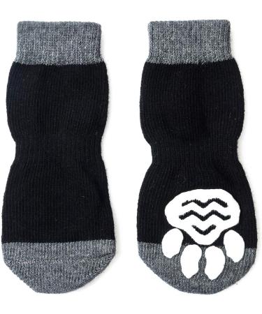 Pet Heroic Indoor Anti-Slip Socks for Dogs & Cats | 8 Sizes S-5XL | Paw Protection & Traction with Silicone Gel - Black Mode 5XL - Buy Online on GoSupps.com