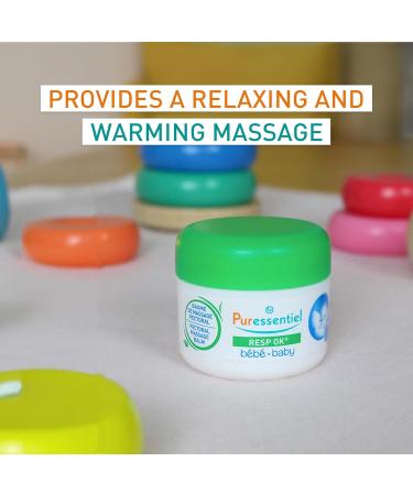 Puressentiel - Resp OK - Baume de Massage Pectoral B b - Formule 100% d'Origine Naturelle - Aide procurer un massage apaisant et r chauffant d s les Premiers Froids - 30 ml - Buy Online on GoSupps.com