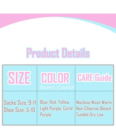 NevEND Diabetic Cotton Womens Ankle Socks - Physicians Approved Non Binding Top 6 Pack 9-11 - Mixed Color 6 Pairs - Buy Online on GoSupps.com