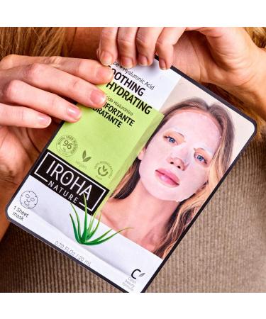 Iroha Nature Hydrating Face Mask with Aloe Vera | Soothing & 100% Biodegradable - Shop Now for International Shipping - Buy Online on GoSupps.com