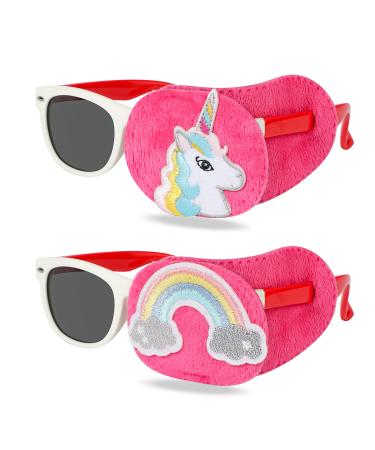 Hifot amblyopia eye flaps children 2 pieces unicorn amblyopia children correction orthoptic eye flap Medical for Schielens glasses cover eye patch lazy eye strabismus eye plaster left eye cover pink pink - Buy Online on GoSupps.com